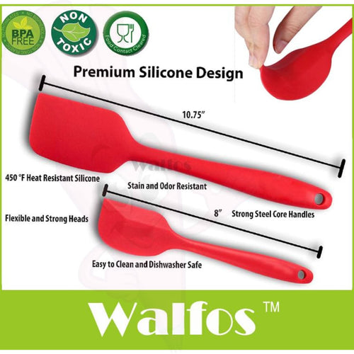 Food Grade Non Stick Silicone Cooking Spatula Set