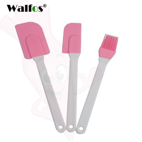 Walfos 3 Piece Spatula Set Silicone Collection