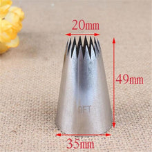Stainless Steel Extra Large Icing Piping Nozzle Tips Cookie Cake Cream Fondant Nozzle Tubes Cake Decorating Tools Large Piping Cakes Decoration Set Nozzles Tips